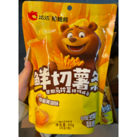 恰恰 脆脆熊 鲜切薯条【 蜂蜜黄油味】60g/包