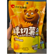 恰恰 脆脆熊 鲜切薯条【 蜂蜜黄油味】60g/包