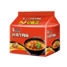 五连包 康师傅红烧牛肉面 85gx5