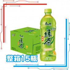 康师傅 绿茶 整箱(500mlx15罐) 【康师傅系列 留言备注可以拼】
